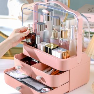 Makeup Storage Desktop Dustproof Lipstick Makeup Brush Finishing Box Dressing Table