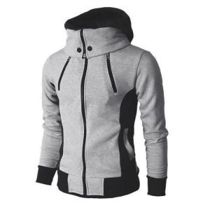 Men'S High-Necked Hooded Jacket