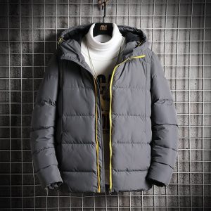 Men'S Loose Hooded Cotton Jacket