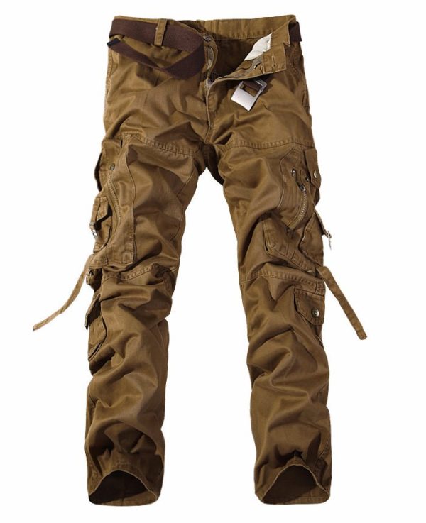 Men'S Multi-Pocket Cargo Pants Washed Cargo Pants