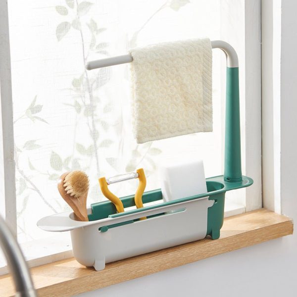 Kitchen Sink Rack Telescopic Drain Rack Drain Basket