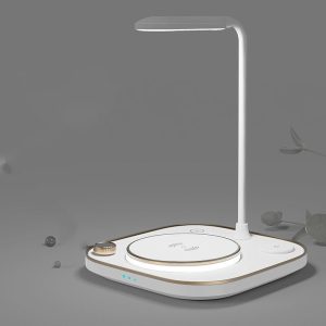 Three-In-One Wireless Magnetic Charger 15W Fast Charging Desk Lamp Suitable