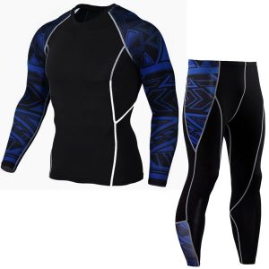 Printed Long Sleeve Gym Suit