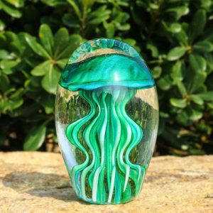 Jellyfish Hand Blown Glass Art Collectible