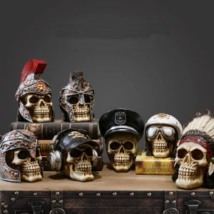 Skull Resin Skeleton Army Figurine Halloween Decoration