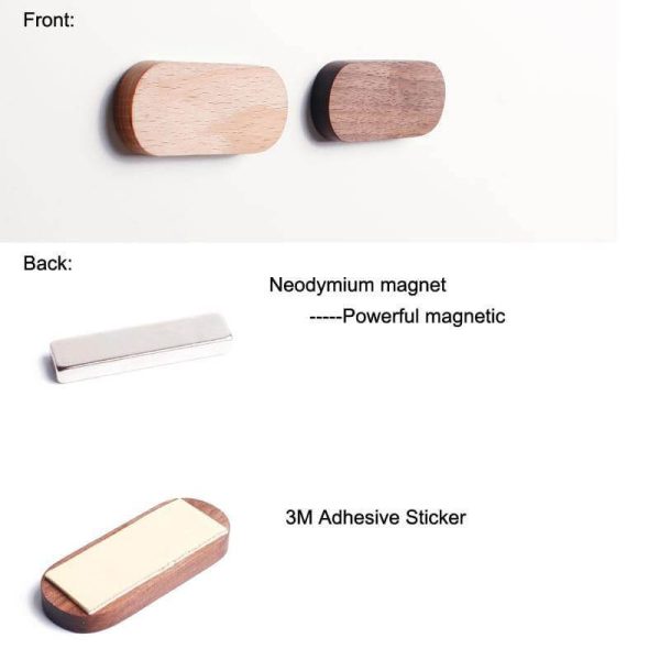 Magnetic Elegant Wood Key Holder