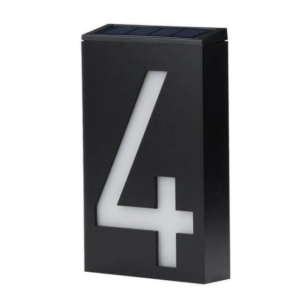 Solar Powered Led Light House Numbers