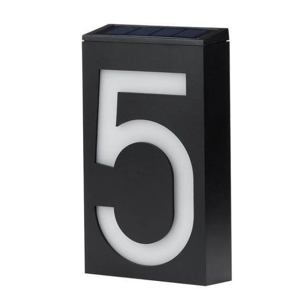 Solar Powered Led Light House Numbers