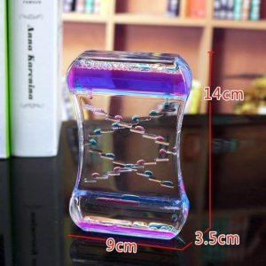 Two-Color Crystal Oil Leak Hourglass