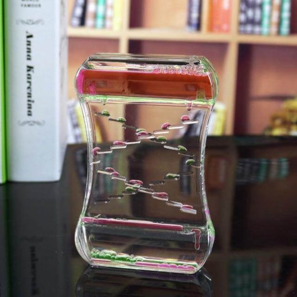 Two-Color Crystal Oil Leak Hourglass