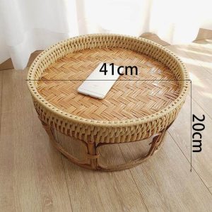 Rattan Picnic Tray Table