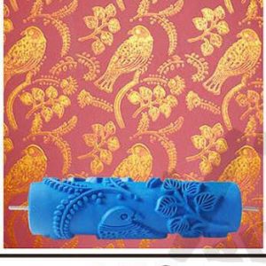 Paradise Bird Patterned Paint Roller