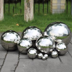 Stainless Steel Mirror Ball Garden Decor