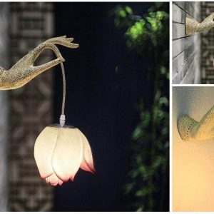 Modern Creative Chinese Lotus Wall Lamp