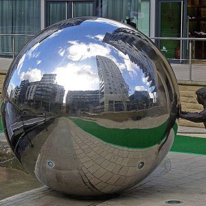 Stainless Steel Mirror Ball Garden Decor