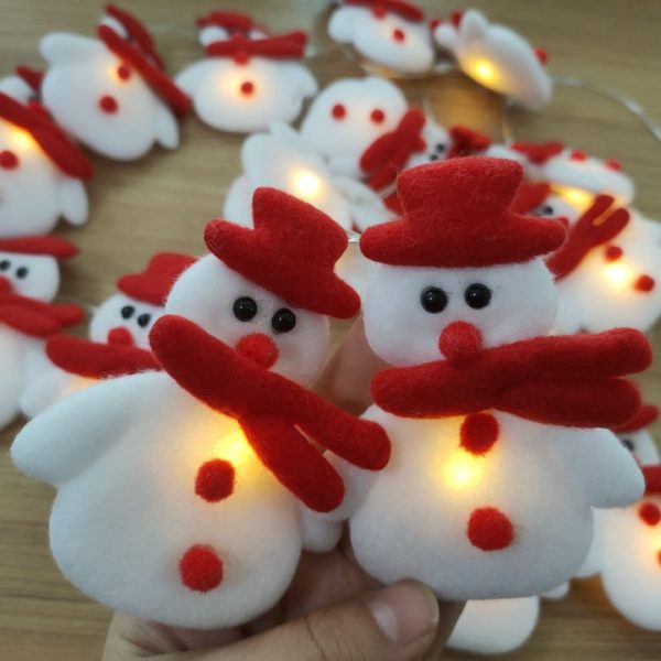 Christmas Snowman Tree Led String Lights