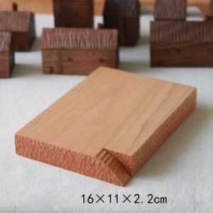 Walnut Miniature Wood House Decor