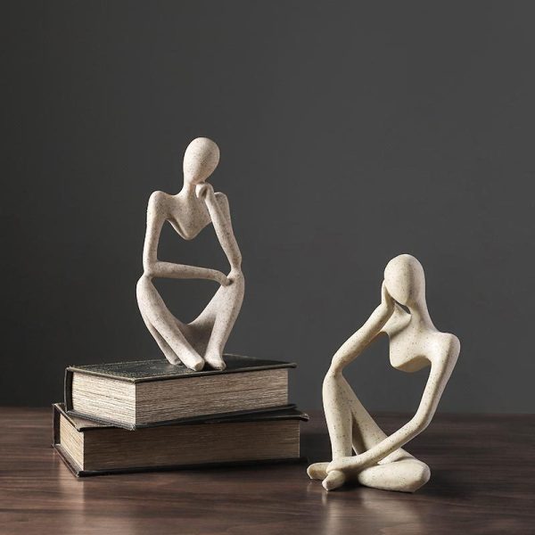 Nordic Abstract Unique Thinker Figurine Home Decor