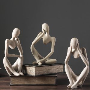 Nordic Abstract Unique Thinker Figurine Home Decor