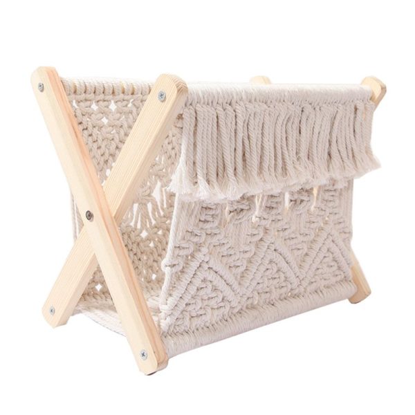 Nordic Cotton Foldable Magazine Holder