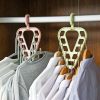 3Pcs 9-Hole Clothes Hanger Closet Organizer