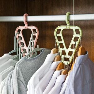 3Pcs 9-Hole Clothes Hanger Closet Organizer