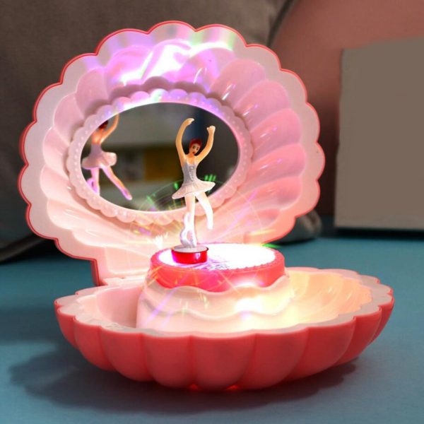 Dancing Ballet Shell Music Box