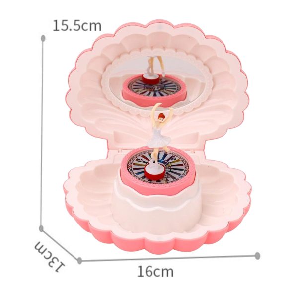 Dancing Ballet Shell Music Box