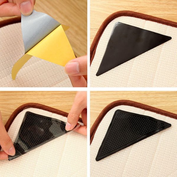 4Pcs Reusable Non Slip Carpet Stickers