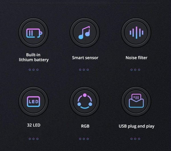 Voice Rhythm Sensor Atmosphere Led Light