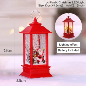 Holiday Christmas Noel Snowman Lantern