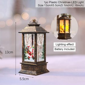 Holiday Christmas Noel Snowman Lantern