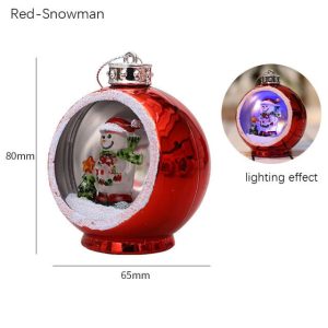 Led Christmas Hollow Ball Ornaments