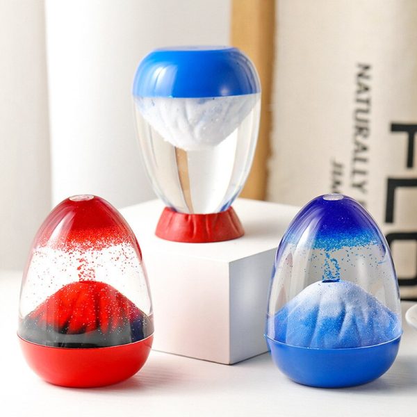 Volcano Eruption Liquid Hourglass