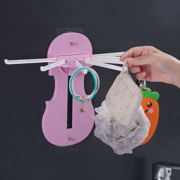 Wall-Mounted Retractable Flexible Hanger