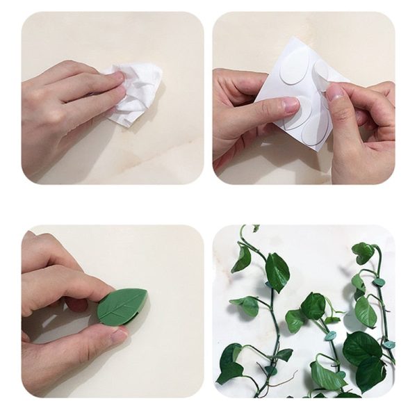 10Pcs Leaf Shape Self-Adhesive Hook