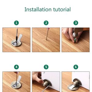 Magnetic Nail- Hidden Door Stopper