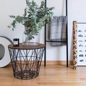 Nordic Art Collection Basket Chair Table