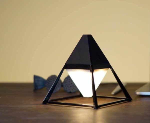 Pyramid Modern Touch Bedroom Lamp Decor