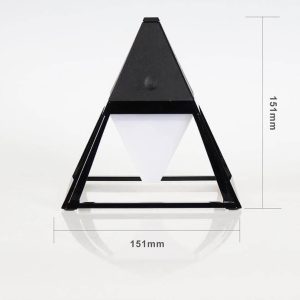 Pyramid Modern Touch Bedroom Lamp Decor