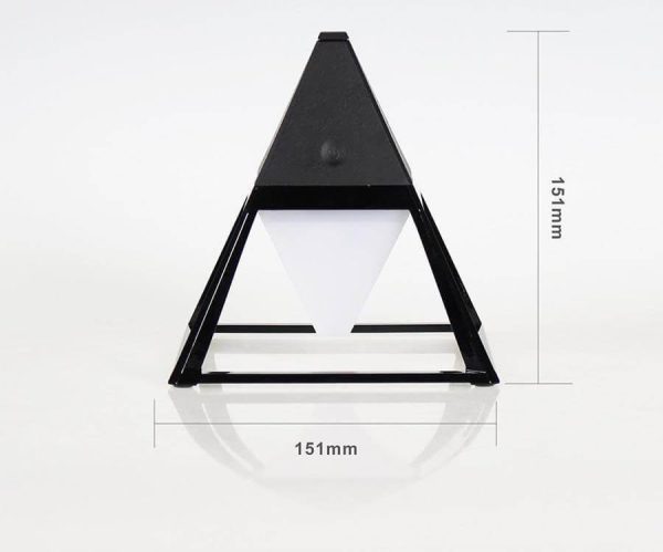 Pyramid Modern Touch Bedroom Lamp Decor