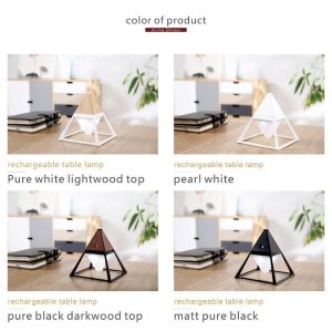 Pyramid Modern Touch Bedroom Lamp Decor