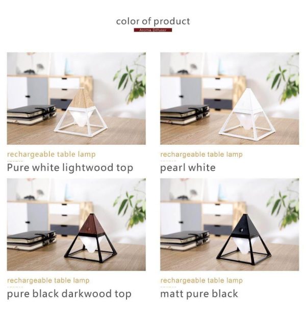 Pyramid Modern Touch Bedroom Lamp Decor