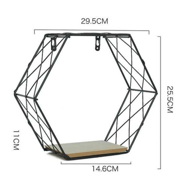 Iron Grid Wall Shelf