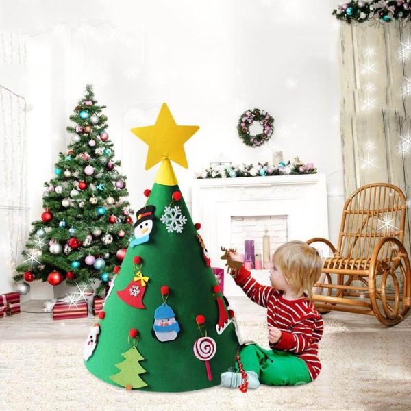 3D Christmas Tree Hanging Ornaments For Kids Xmas Gifts