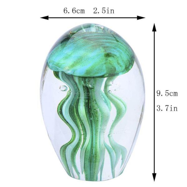 Jellyfish Hand Blown Glass Art Collectible