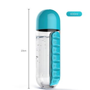 Water Bottle Daily Pill Organizer