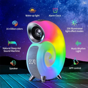 Colorful Sea Shell Led Bluetooth Smart Speaker