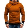 Solid Color Hoodies With Zipper