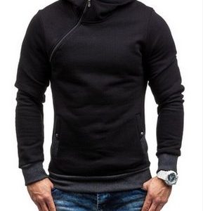 Solid Color Hoodies With Zipper